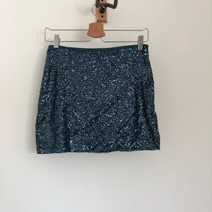 Express-Sequin mini skirt